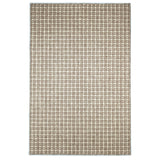 Gridlock Wool and Sisal Rug Light Brown