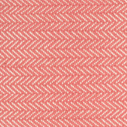 Maine Cottage Herringbone Coral Woven Cotton Rug | Coral Coastal Area Rug 