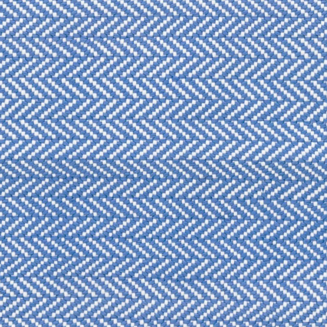 Maine Cottage Herringbone French Blue White Indoor/Outdoor Rug | Country Rug 