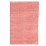 Herringbone Coral Woven Cotton Rug