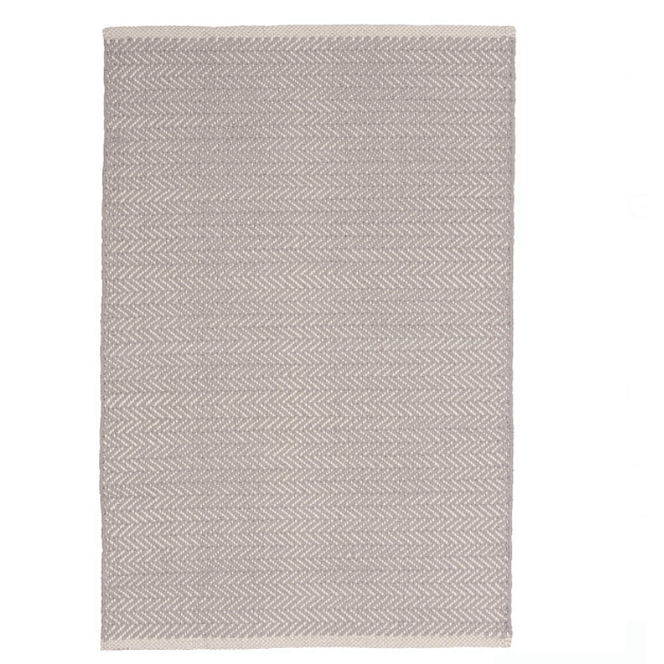 Maine Cottage Herringbone Dove Grey Woven Cotton Rug | Maine Cottage¨ 