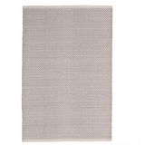 Herringbone Dove Grey Woven Cotton Rug