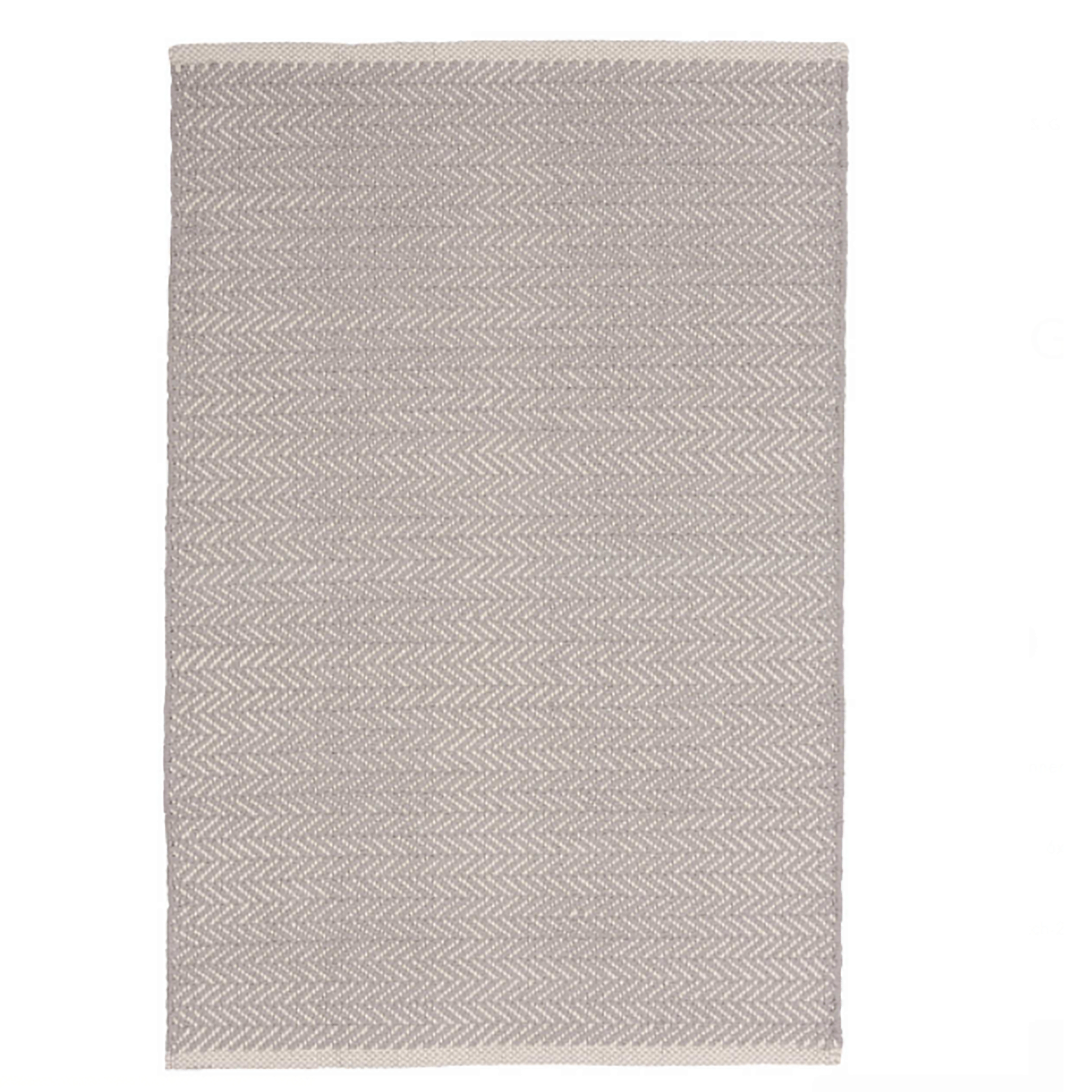 Maine Cottage Herringbone Dove Grey Woven Cotton Rug | Maine Cottage¨ 