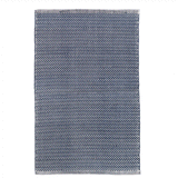 Herringbone Indigo/White Indoor/Outdoor Rug