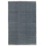 Herringbone Indigo Woven Cotton Rug