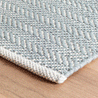 Maine Cottage Herringbone Swedish Blue Woven Cotton Rug | Maine Cottage¨ 