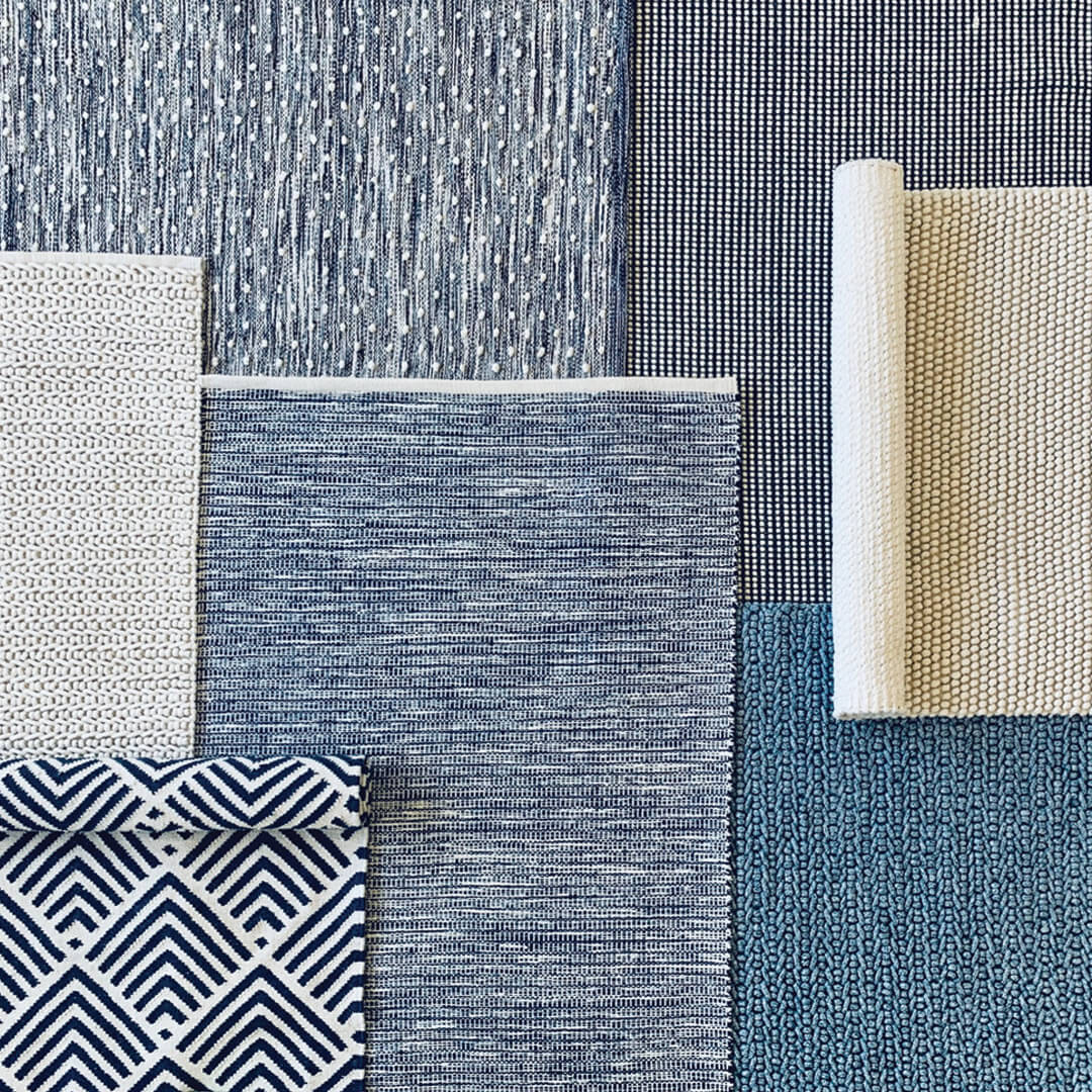 Outdoor Rug | Indigo, Blue And Ivory Rug 