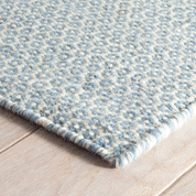 Maine Cottage Honeycomb French Blue Ivory Wool Woven Rug | Maine Cottage¨ 