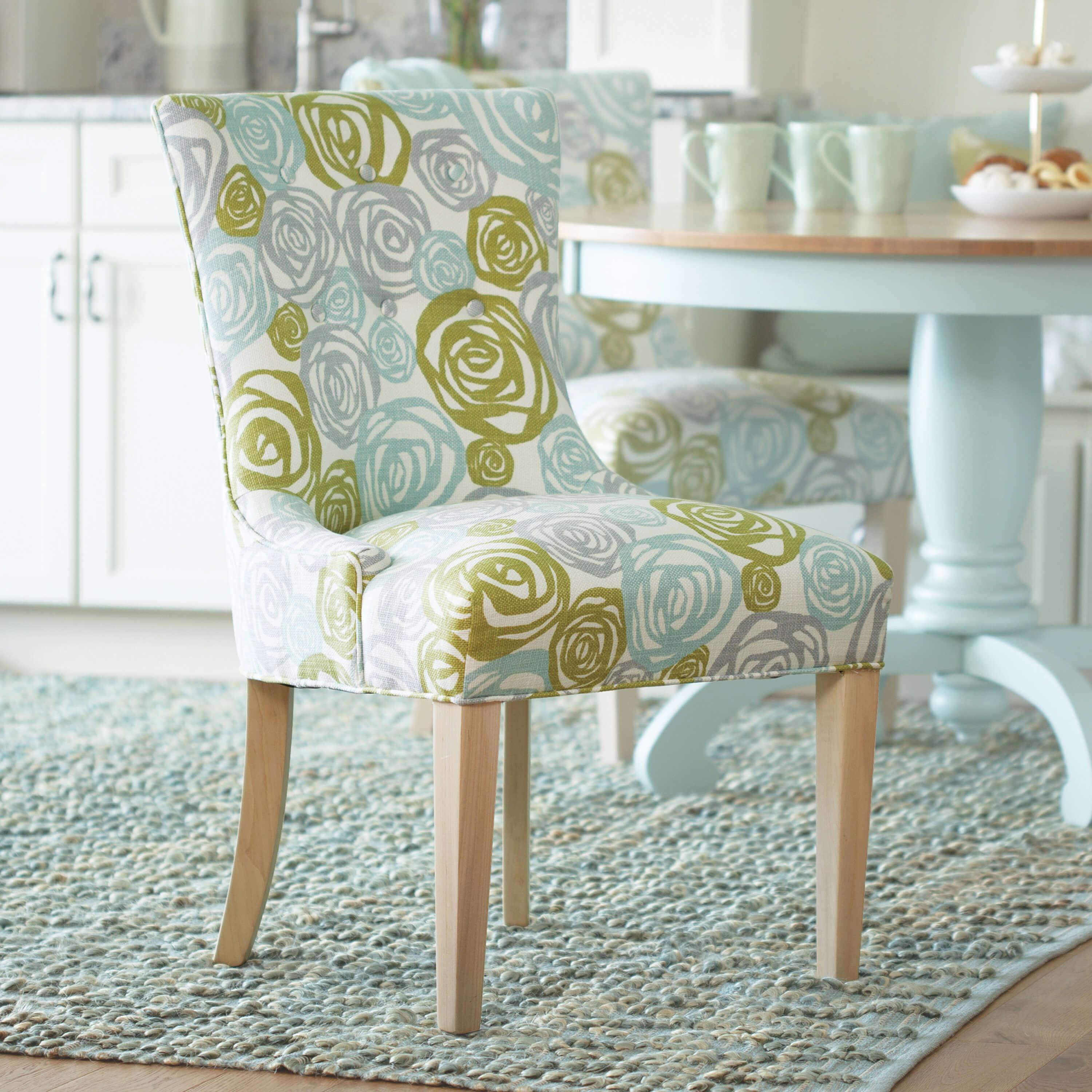 Maine Cottage Jill Dining Chair | Curvy Coastal Dining Chair | Upholstered  