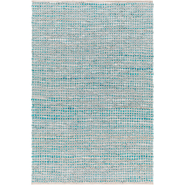 RILY Rag Mat ラグマット　青 leather-rag-rug-teal-LR_grande