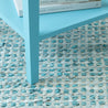 Maine Cottage Leather Rag Rug - Teal | Maine Cottage® 