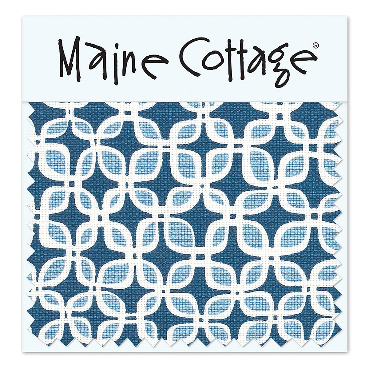 Maine Cottage Lucky Leaf: Marine Fabric Sample | Maine Cottage® 
