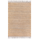 Macramé Border Rug: Gray Khaki