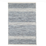 Malta Blue Handwoven Wool Rug