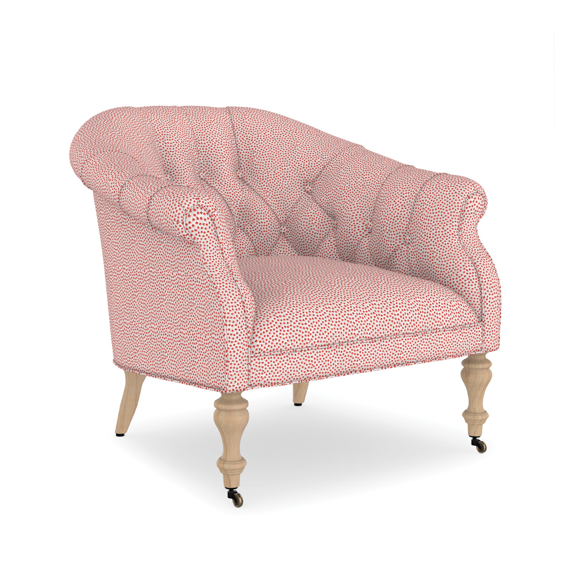 Maine Cottage Margot Chair | Traditional Elegant Armchair | Diamond Tufted Back 