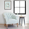 Maine Cottage Margot Chair | Traditional Elegant Armchair | Diamond Tufted Back 