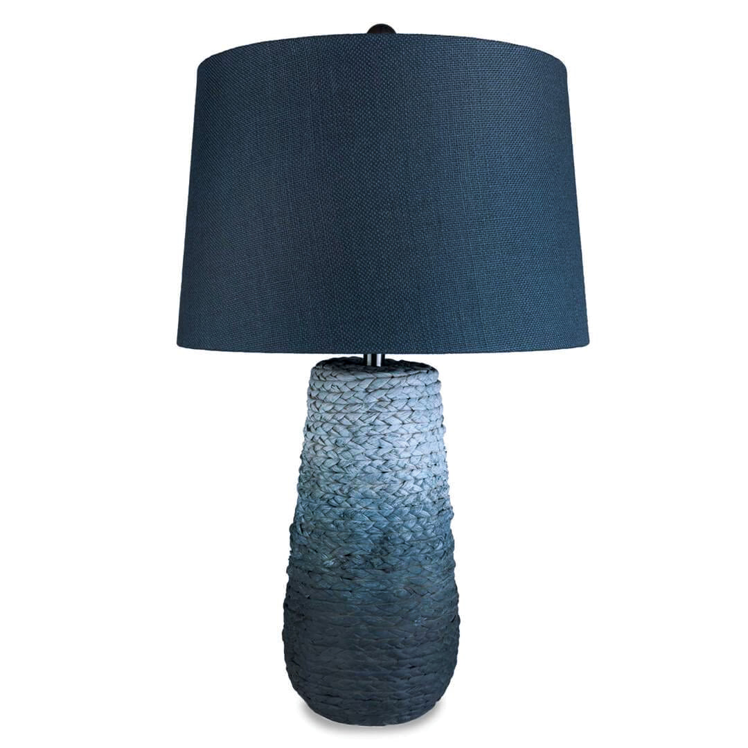 Maine Cottage Marlow Table Lamp | Nautical Navy Blue Jute Base Table Lamp 