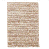 Niels Woven Wool/Viscose Rug - Latte