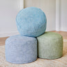 Maine Cottage Ruben Hassock Ottoman | Colorful Upholstered Coastal Ottoman 