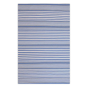 Maine Cottage Rugby Stripe Denim Indoor/Outdoor Rug | Maine Cottage¨ 