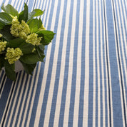 Maine Cottage Rugby Stripe Denim Indoor/Outdoor Rug | Maine Cottage¨ 