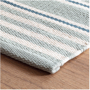 Maine Cottage Rugby Stripe Light Blue Indoor/Outdoor Rug | Maine Cottage¨ 