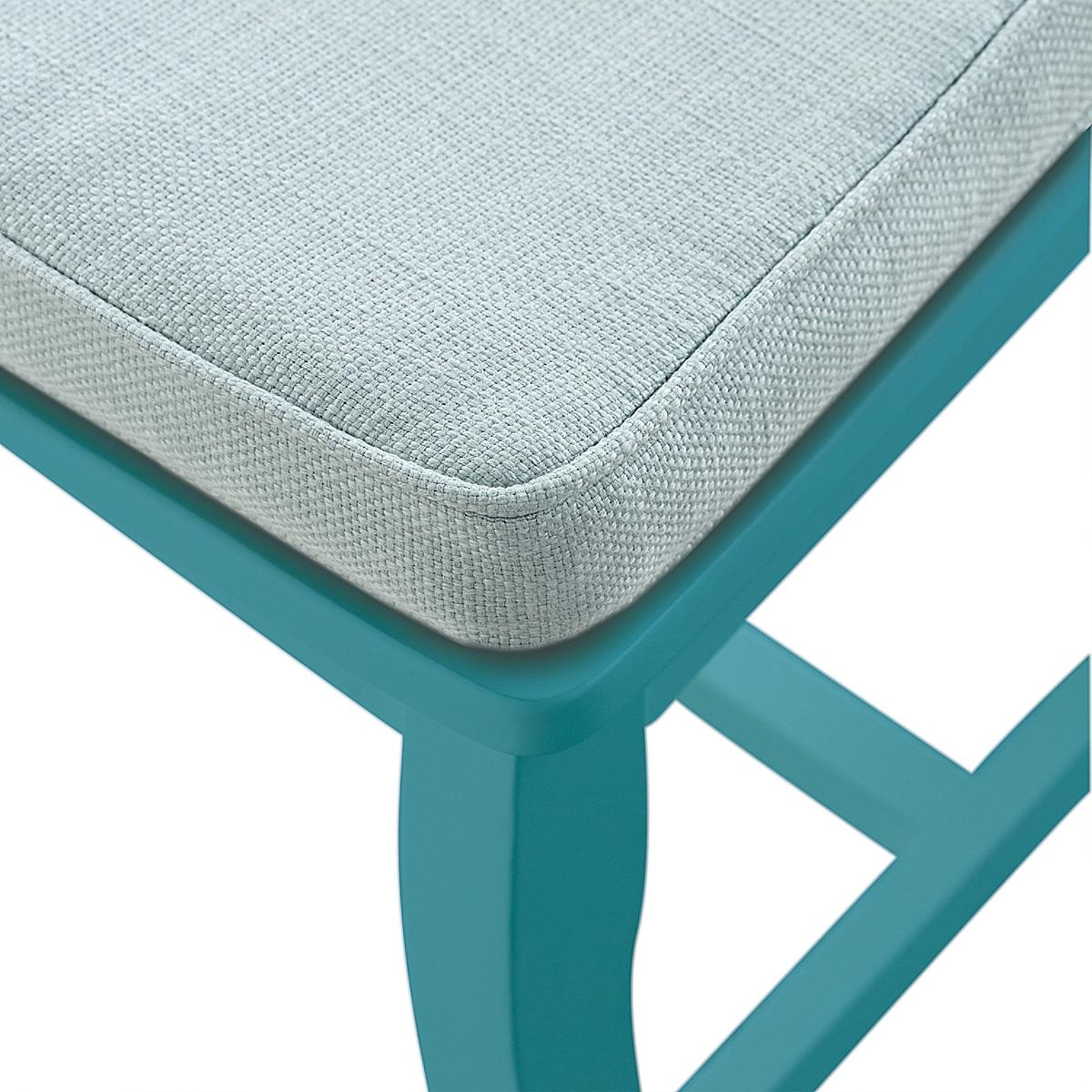 Maine Cottage Colorful Seat Cushion | Custom Coastal Upholstered Cushion 