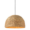 Maine Cottage Shoreline Pendant | Hand-woven Seagrass Dome Light Pendant 