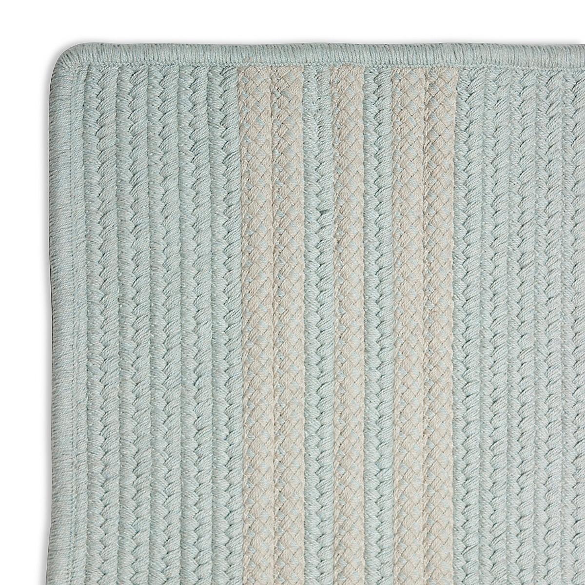 Sunbrella Stripe Rug - Bluebell