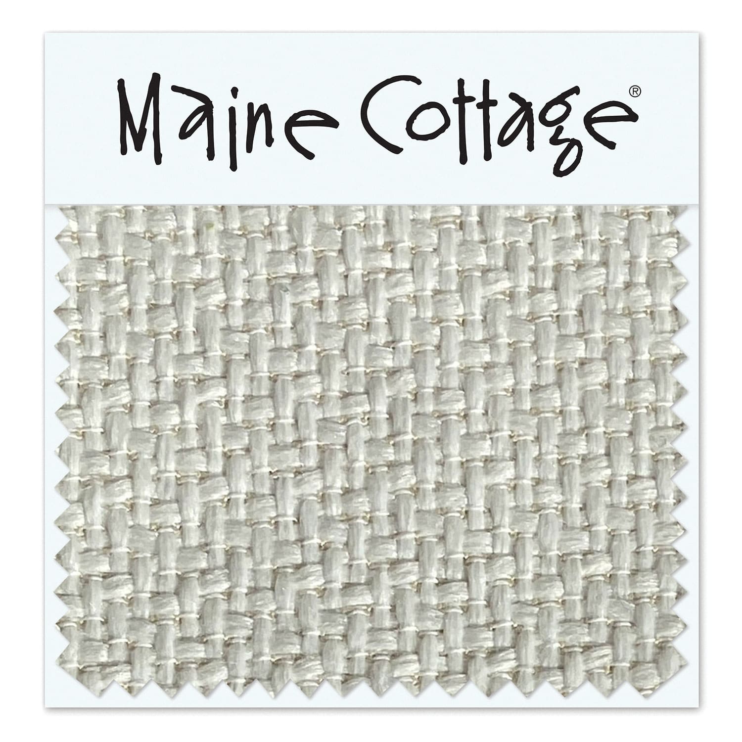 Maine Cottage Basket Weave: Milk Fabric Sample | Maine Cottage® 
