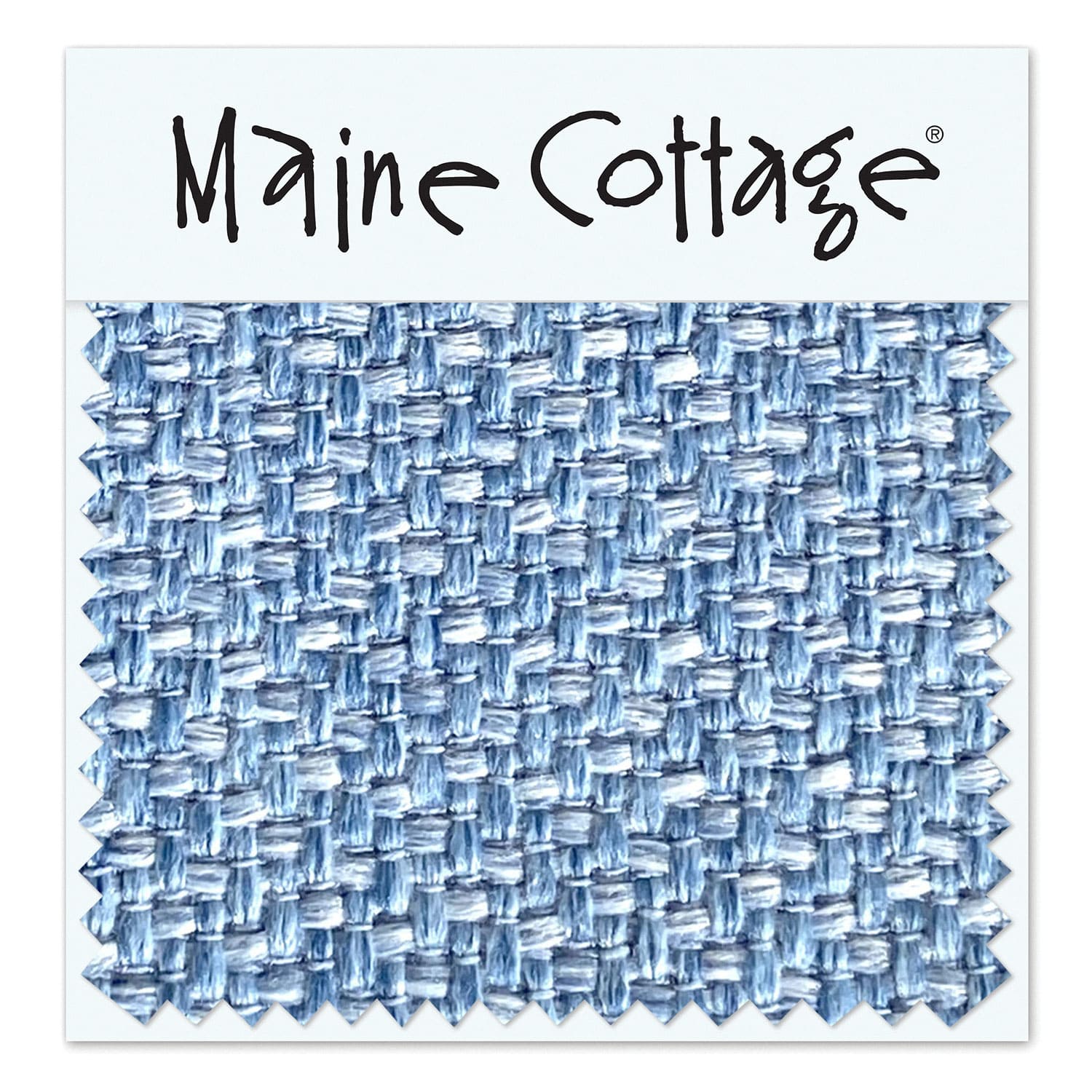 Maine Cottage Basket Weave: Vast Sky Fabric Sample | Maine Cottage® 