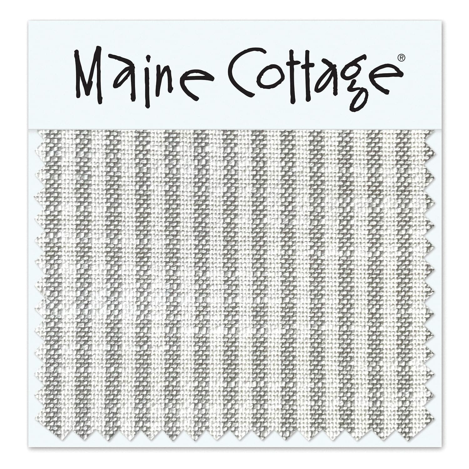 Maine Cottage Oxford Stripe: Oyster Fabric Sample | Maine Cottage® 