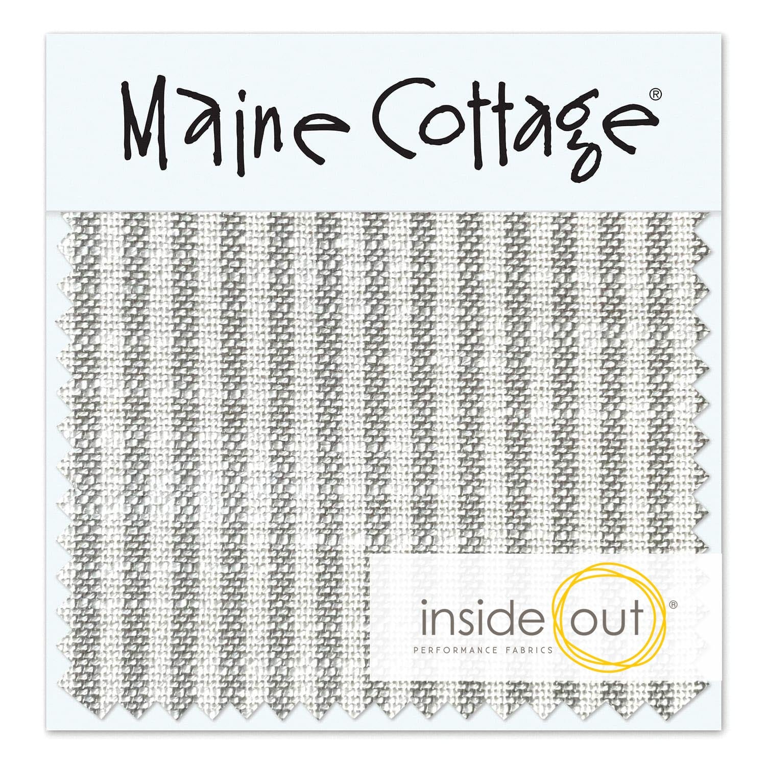 Maine Cottage Oxford Stripe: Oyster Fabric Sample | Maine Cottage® 
