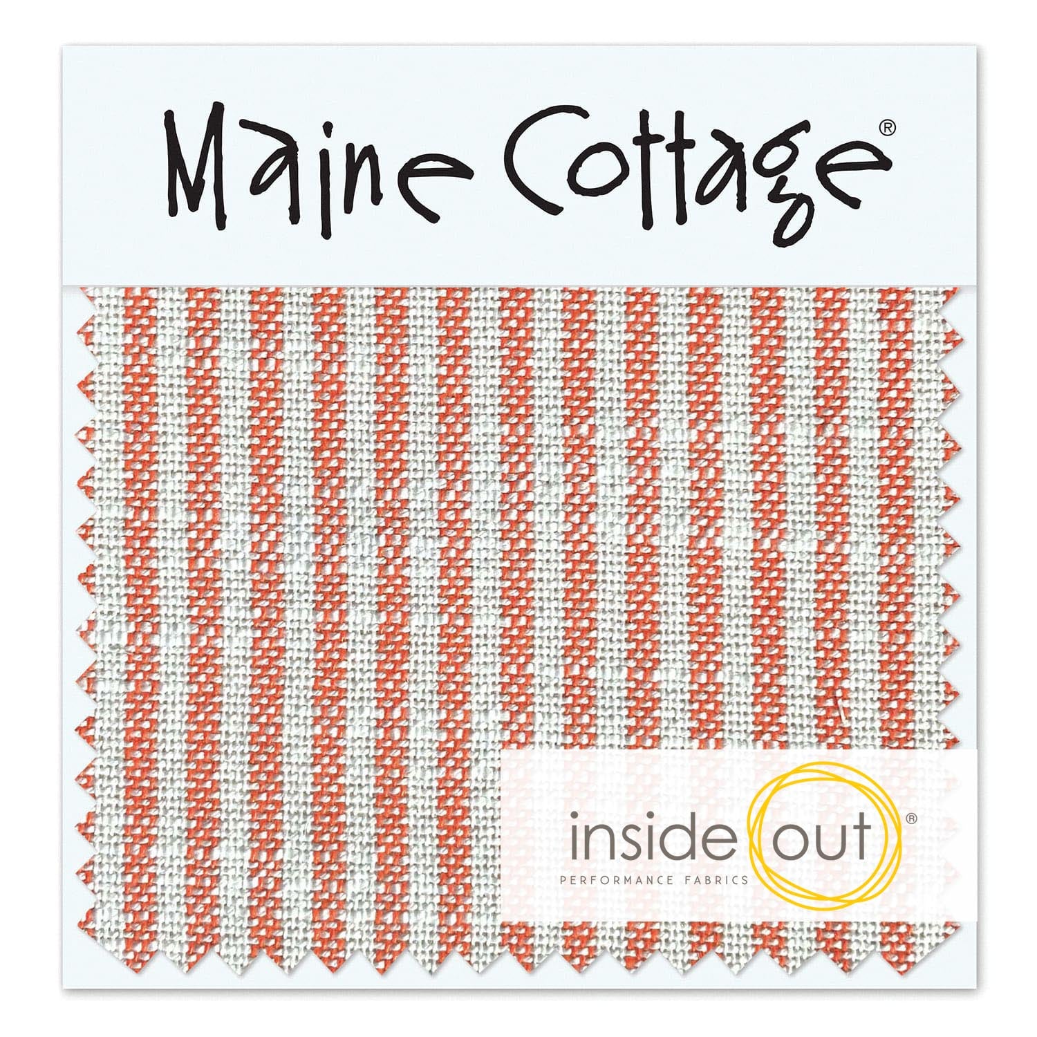 Maine Cottage Oxford Stripe: Zinnia Fabric Sample | Maine Cottage® 