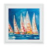Maine Cottage The Regatta by Danielle Cather Cohen | Colorful Sailboat Painting 