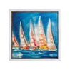 Maine Cottage The Regatta by Danielle Cather Cohen | Colorful Sailboat Painting 