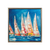 Maine Cottage The Regatta by Danielle Cather Cohen | Colorful Sailboat Painting 