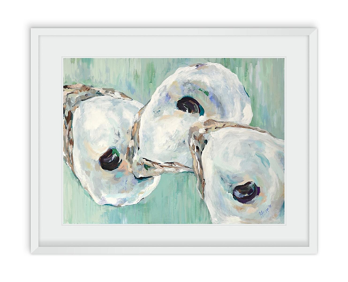 Maine Cottage Three at Sea by Kim Hovell | Stunning Coastal Oyster Painting 