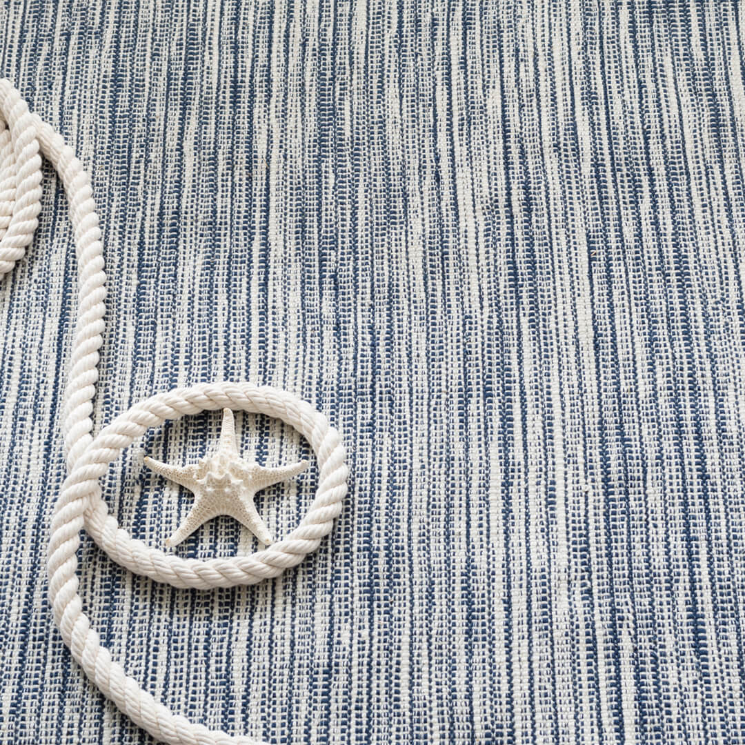 Outdoor Rug | Navy Coastal Home Rug 