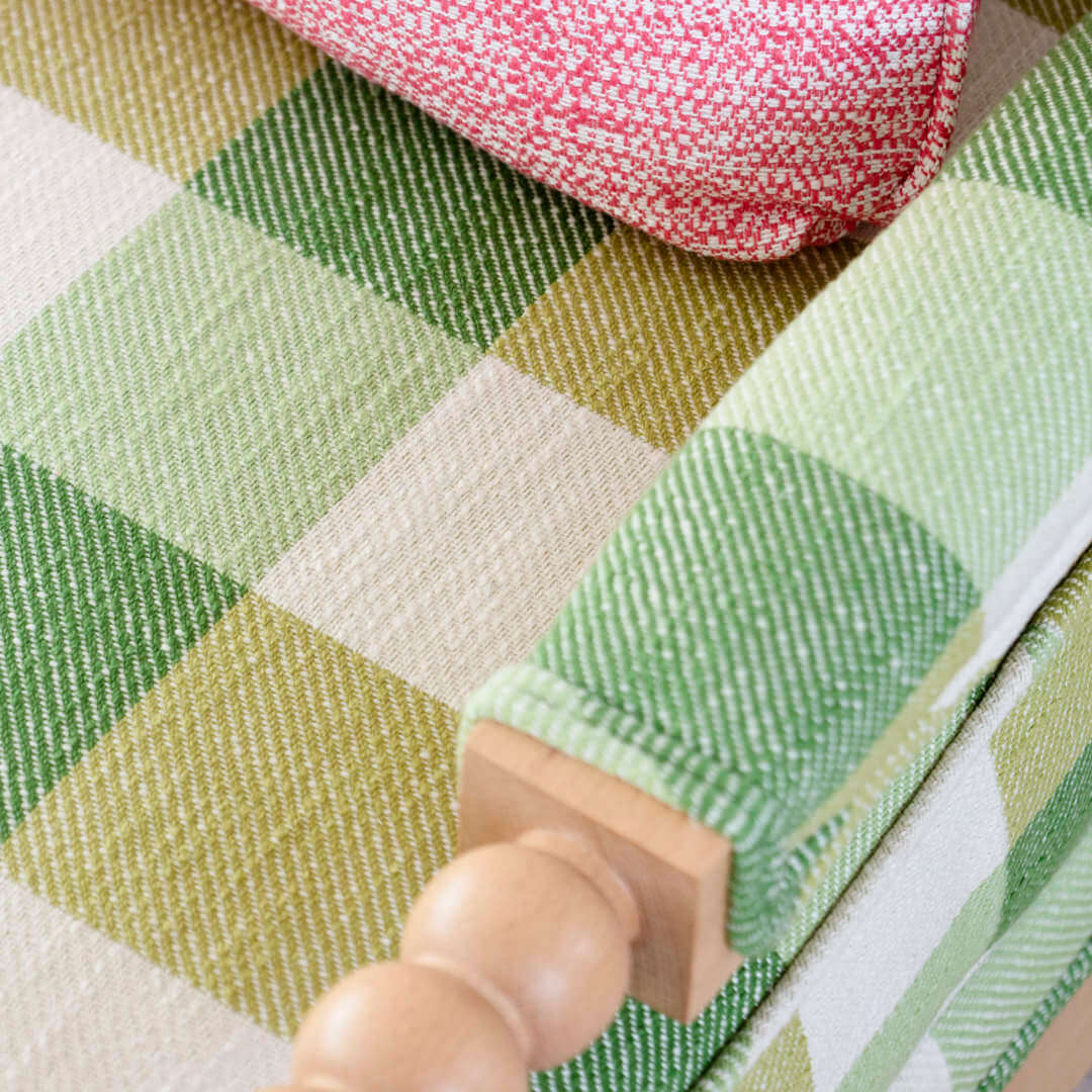 Maine Cottage Checkmate: Sour Apple (fabric yardage) | Green Apple Fabric 