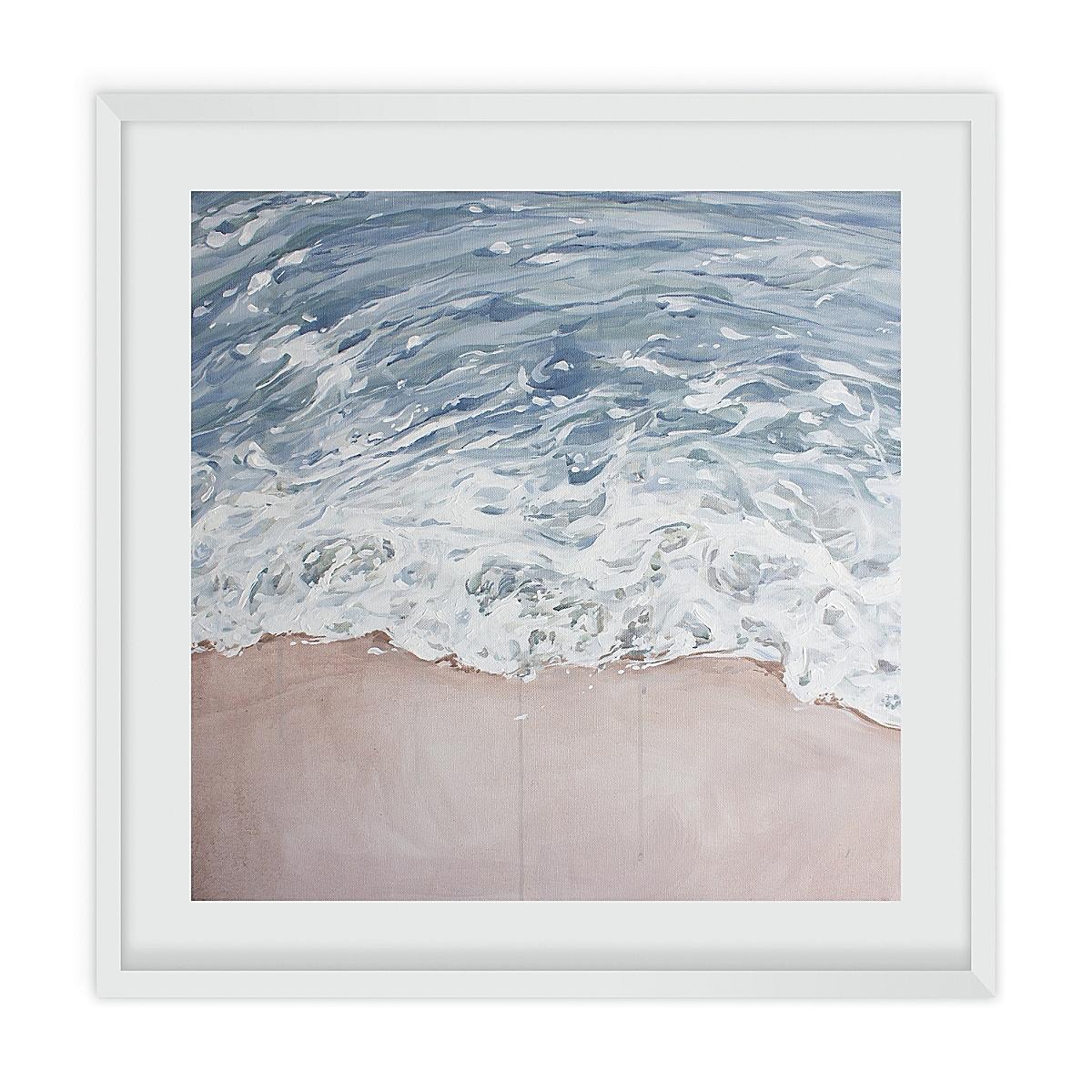 Maine Cottage Toes in The Water by Brynn Casey | Crashing Waves Ocean Painting  