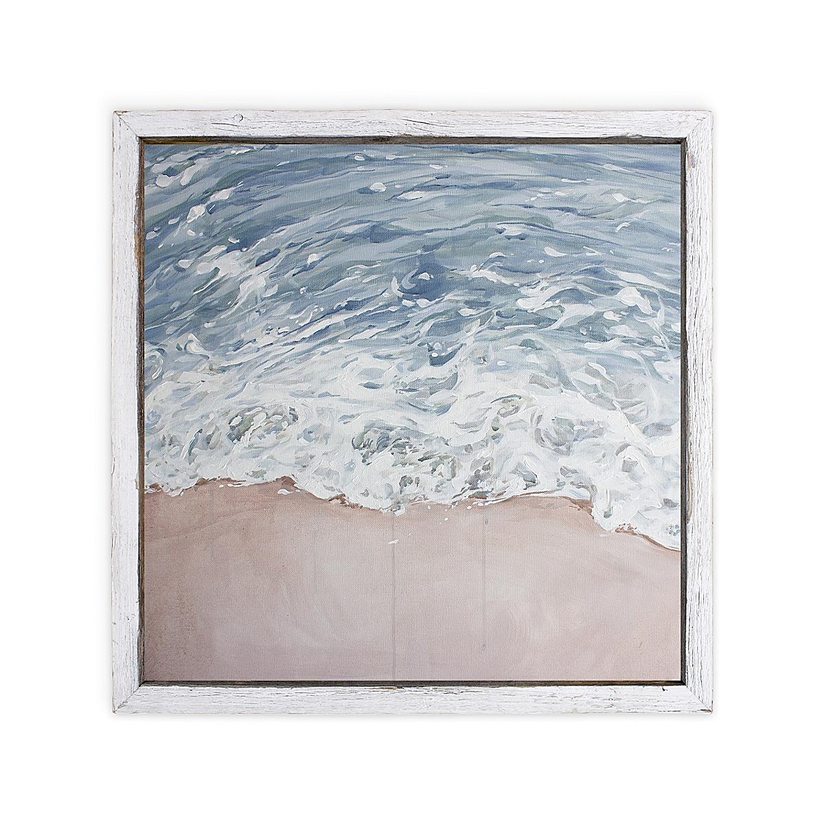 Maine Cottage Toes in The Water by Brynn Casey | Crashing Waves Ocean Painting  