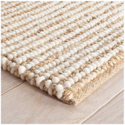 Maine Cottage Twiggy Natural Woven Wool Jute Rug | Coastal Natural Jute Rug 