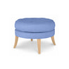 Maine Cottage Eloise Ottoman | Colorfully Upholstered Coastal Round Ottoman 