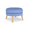 Maine Cottage Eloise Ottoman | Colorfully Upholstered Coastal Round Ottoman 