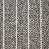 Wool Pinstripes Rug White on Dark Gray